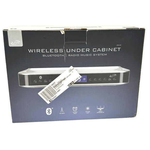 iLive Wireless LED Kitchen Light Wireless Stereo Speaker Digital Alarm Clock Kit - Picture 3 of 15